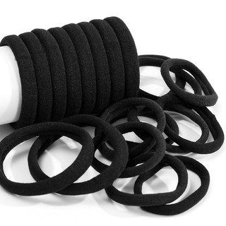 Dây buộc tóc thể thao 10 / 20 / 30 chiếc, Dây buộc tóc bằng Polyester có độ đàn hồi cao Không có đường may, Băng đô tập thể dục bền bỉ cho nữ Màu đen 4cm / 5cm