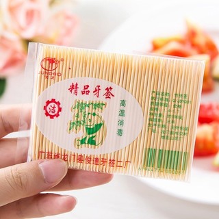 500 Chiếc Tăm Tre Hai Đầu Dùng Một Lần, Dụng Cụ Nha Khoa 6.5cm Cho Nhà Hàng / Nhà Bếp Cung Cấp Số Lượng Lớn, Gói Túi OPP Thân Thiện Với Môi Trường
