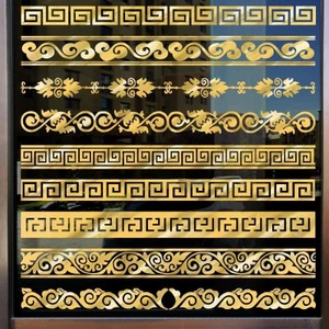✨✨1.3.000 Người Bộ Sưu Tập Cửa Sổ Dây Eo Dán Chống Va Chạm Dải Nhắc Nhám Làm Đẹp Cửa Kính Dán Phong Cách Trung Quốc Dán Tường Đơn Giản Ren 25.4.8