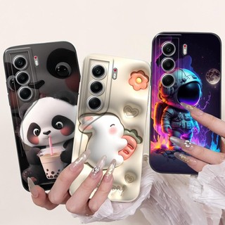 Vỏ Hoạt Hình Thời Trang Mới Cho Tecno Camon 40 Camon40 Pro 4G CM5 CM6 Ốp lưng Camera Bảo Vệ Silicon Mềm Trong Suốt