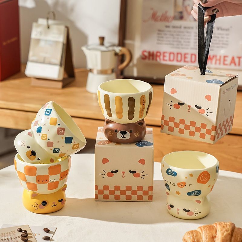 400ml Cốc Gốm Dễ Thương Giá Trị Cao Phong Cách Hoạt Hình Văn Phòng Tại Nhà Quà Tặng Lựa Chọn Đầu Tiên