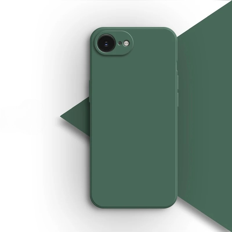 Ốp Điện Thoại TPU Mềm Silicon Lỏng Vuông Cho iPhone 16/16 Pro/16 Pro Max/16 Plus/16e, Chống Vân Tay, Bảo Vệ
