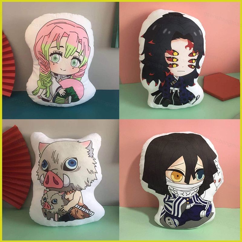 PS1 Demon Slayer Sang Trọng Đồ Chơi Anime Gối Búp Bê Nhồi Bông Kimetsu no Yaiba Mitsuri Sabito Đệm Trang Trí Nhà Quà Tặng SP1