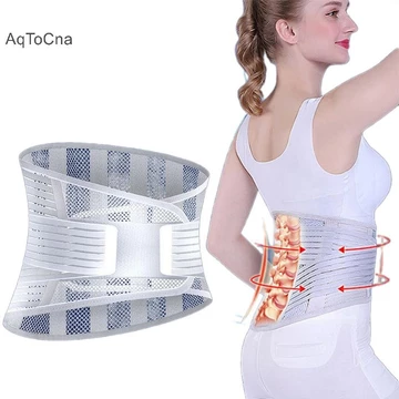 Đai hỗ trợ thắt lưng AqToCna Hỗ trợ cột sống Corset Đai hỗ trợ lưng tiện dụng Đai thắt lưng thoáng khí Có thể điều chỉnh cho công việc HGVN