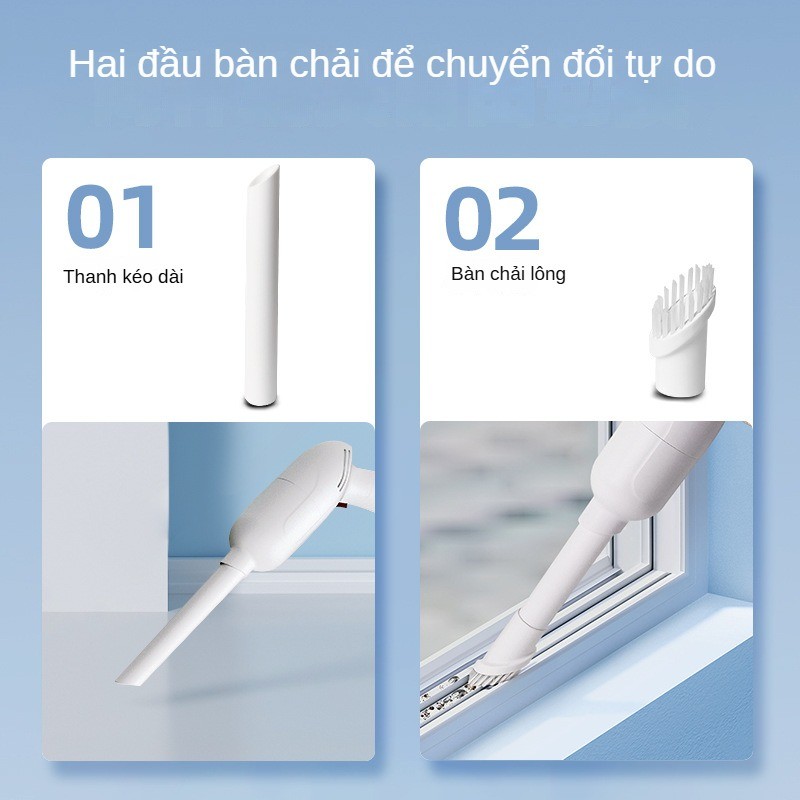 Phong Cách Mới Xe Máy Hút Bụi Nhà Kép Không Dây Nhỏ Di Động Cầm Tay Bass Sạc