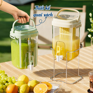 Bình Đựng Nước Tủ Lạnh Luxhome Có Vòi tích hơp khay lọc Trà và Trái Cây, Bình Nước Để Bàn Có Quai Cầm Dung Tích 2L