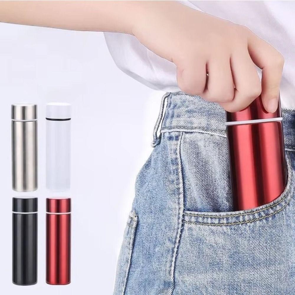 [Vận chuyển nhanh] Cốc giữ nhiệt Mini SIMPLEAID, Bình bỏ túi chống rò rỉ nhẹ, Cốc cà phê du lịch bằng thép không gỉ Bình nước cách nhiệt 120ml