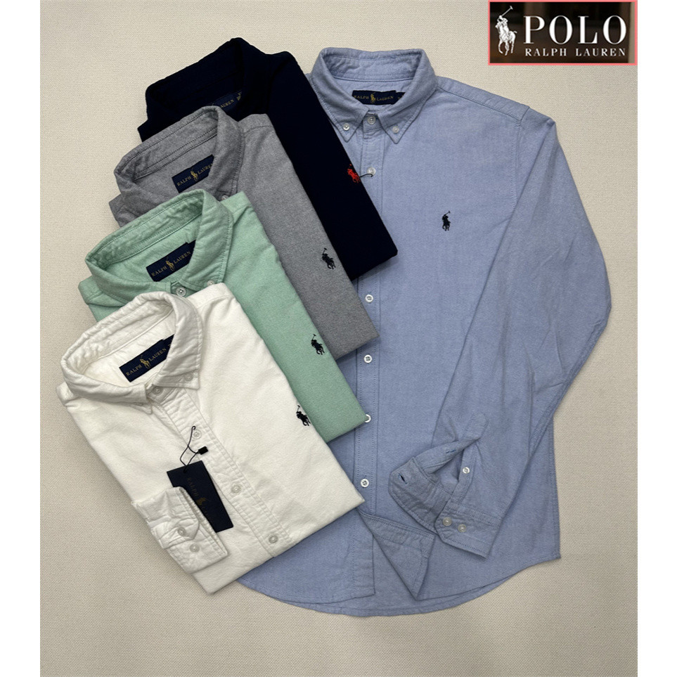 Ralph Lauren Polo Áo Sơ Mi Nam Dài Tay Cotton Nguyên Chất Áo Sơ Mi Dài ...
