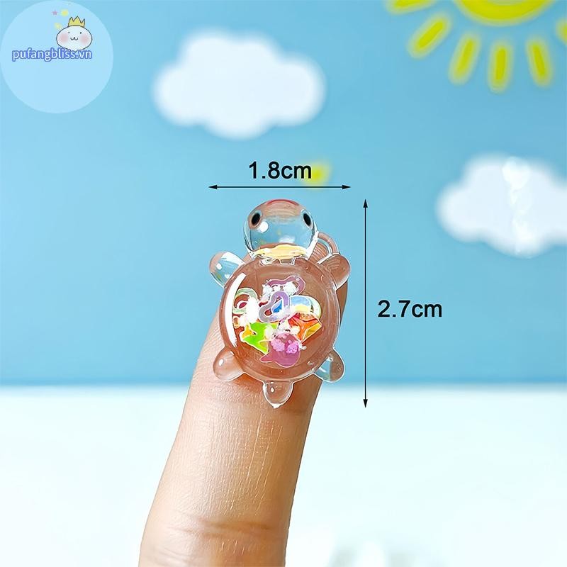 Pufangbliss 5 Chiếc Dễ Thương Dạ Quang Rùa Trang Trí Nhà Cửa Thủ Công Thu Nhỏ Các Bức Tượng Nhỏ Để Bàn Đồ Trang Trí Nhỏ Phụ Kiện Quà Tặng VN