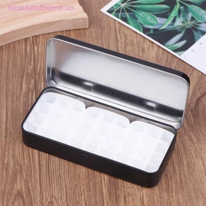 Hộp thiếc màu nước rỗng di động 36 lưới Bảng màu sơn màu nước Mini Du lịch Paing Khay sơn Đồ dùng nghệ thuật [làm đẹp]