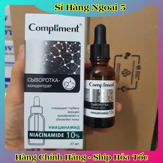[VỎ TRẮNG DATE MỚI] Serum Compliment 10% Niacinamide kiềm dầu, ngừa mụn, mờ thâm 27ml của Nga