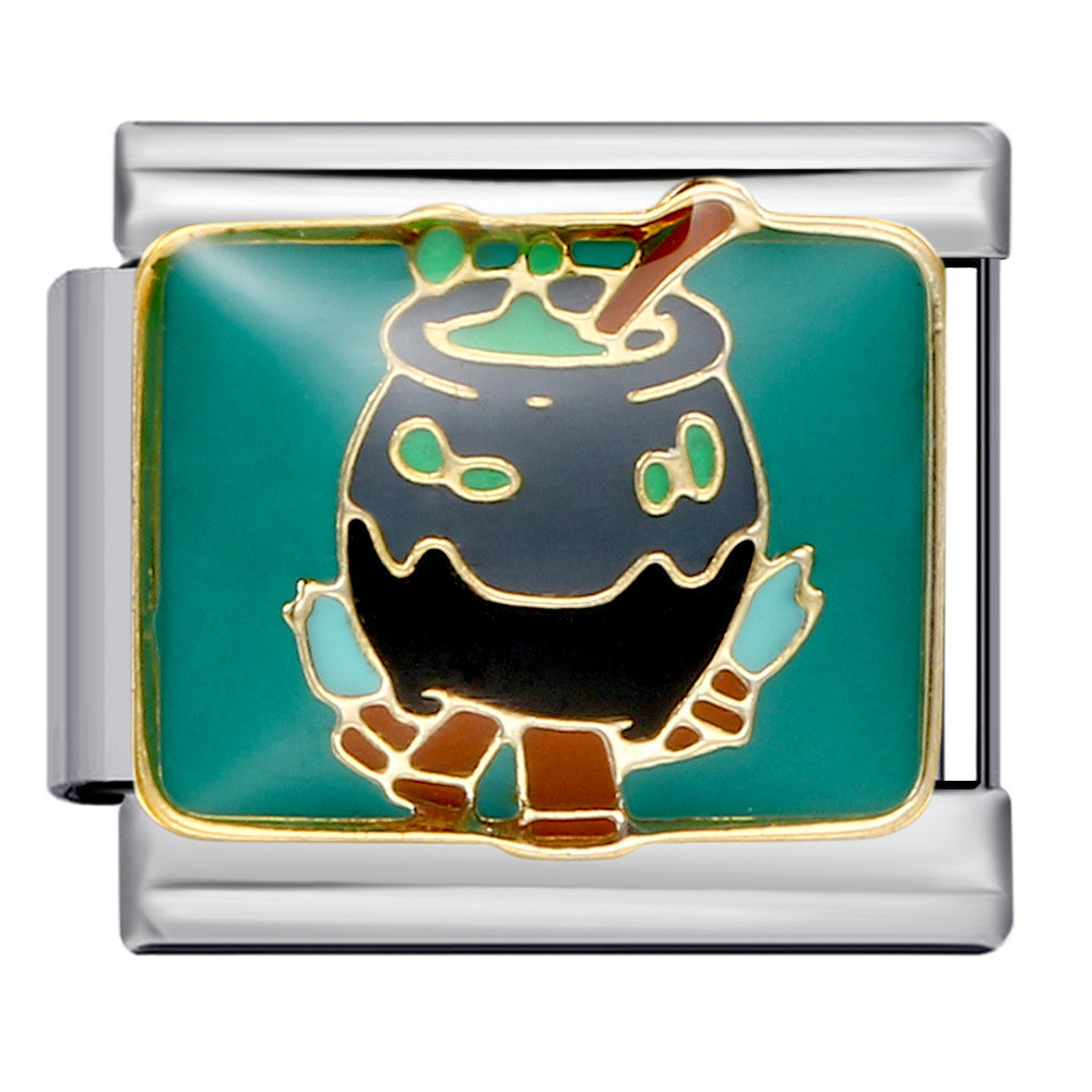 Vòng tay hạt charm Halloween, dụng cụ DIY từ thép không gỉ cao cấp