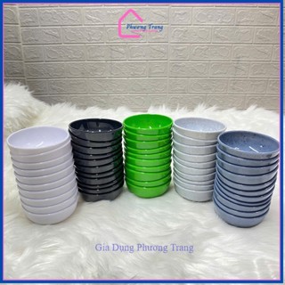 Combo 10 Chén chấm đựng gia vị tròn nhựa MELAMINE nhiều màu, bền đẹp - Phương Trang