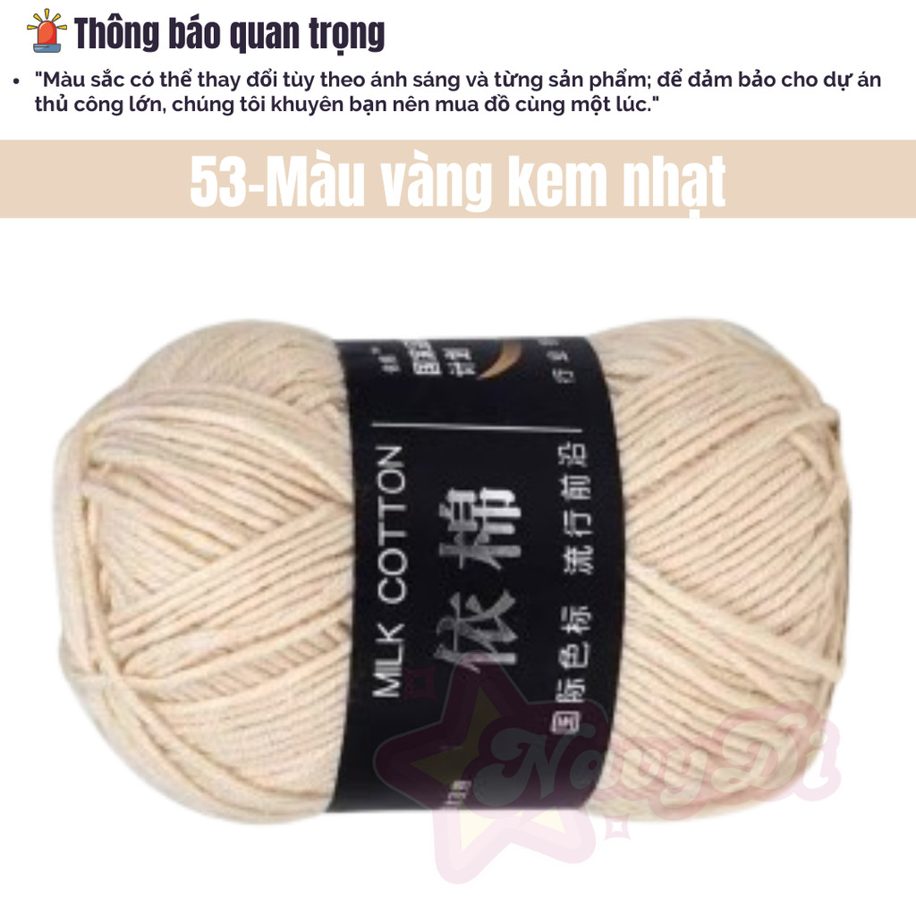 53-Màu vàng kem nhạt