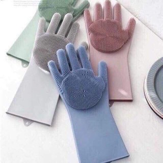 [1 Đôi] Bao Tay Rửa Chén Silicon Găng Tay Rửa Chén Bát Silicon Vệ Sinh Nhà Cửa Đa Năng FE123