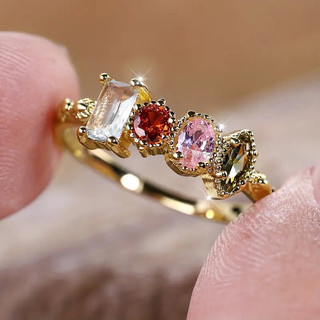 Nhẫn Zircon Bạc S925 Trang Sức Thời Trang Đơn Giản Quà Tặng Nữ