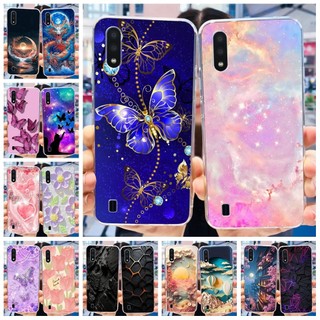 Dành Cho Samsung Galaxy A01 M01 Ốp Lưng Silicon Bướm Thời Trang Ốp lưng Cho Samsung A01 SM-A015F A 01 GalaxyA01 Vỏ