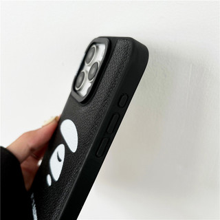 Từ Retro Business Leather Texture a bathing bape Vỏ Điện Thoại Cho iPhone 16 15 14 13 Pro Max