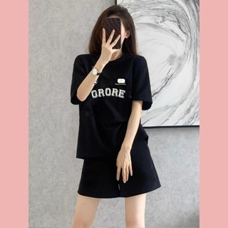 Set áo phông kèm quần đùi nữ, Set đồ nữ fom rộng mẫu DBN11 chất liệu thoáng mát, Đồ bộ nữ mùa hè, Đồ ngủ nữ