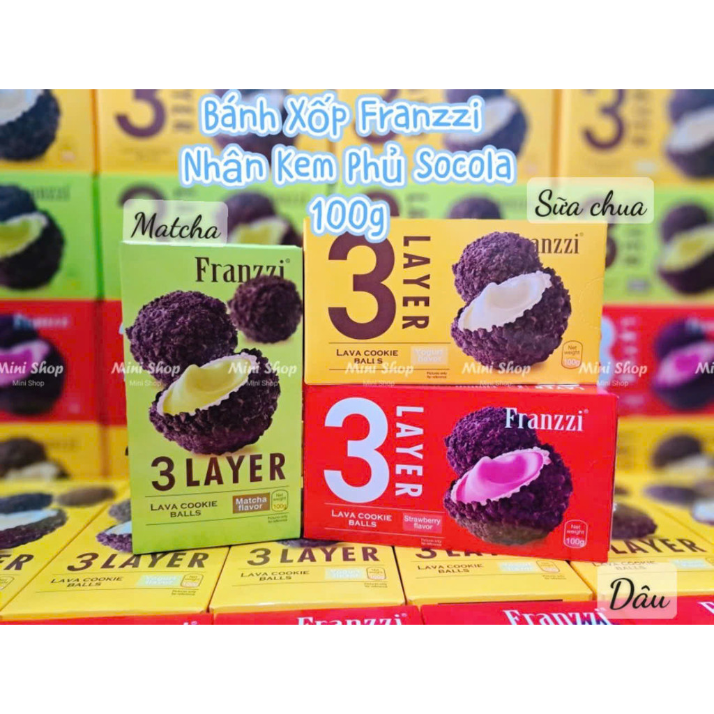 Bánh Xốp Franzzi 3 Layer Nhân Kem Phủ Socola 100g leetrinh15 | Shopee ...