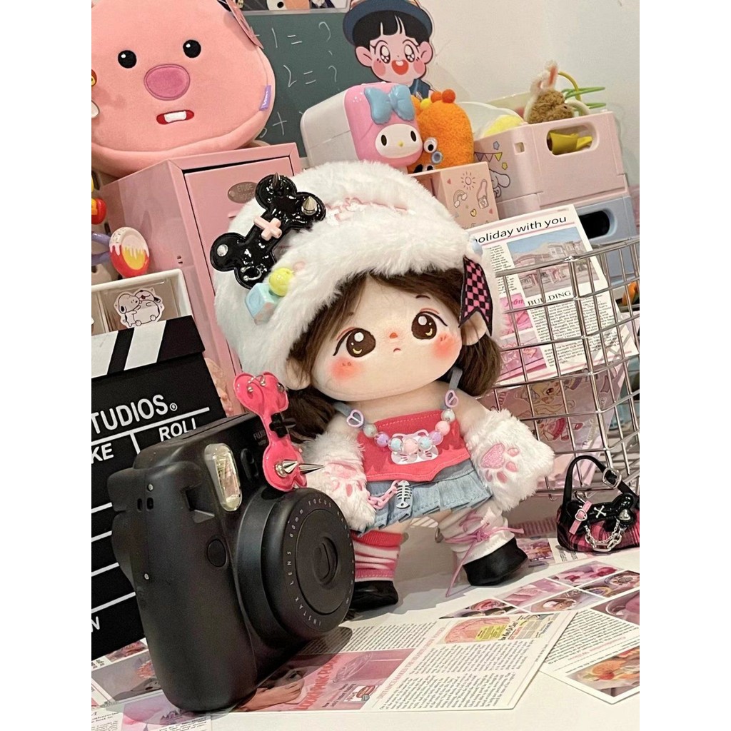 20cm Cotton Búp Bê Nóng Bé Gái Phù Hợp Với Quần Áo Bé Gái Búp Bê Dễ Thương Quần Áo Búp Bê Trang Điểm Thuộc Tính