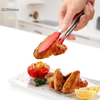 Gcdhome 1 7 Inch Thép Không Gỉ Kẹp Thực Phẩm BBQ Bít Tết CNY Chống Trơn Trượt Thực Phẩm Lưỡi Tông Bánh Mì Tay Cầm Nhà Bếp Tiệc Nấu Ăn Phụ Kiện HOT