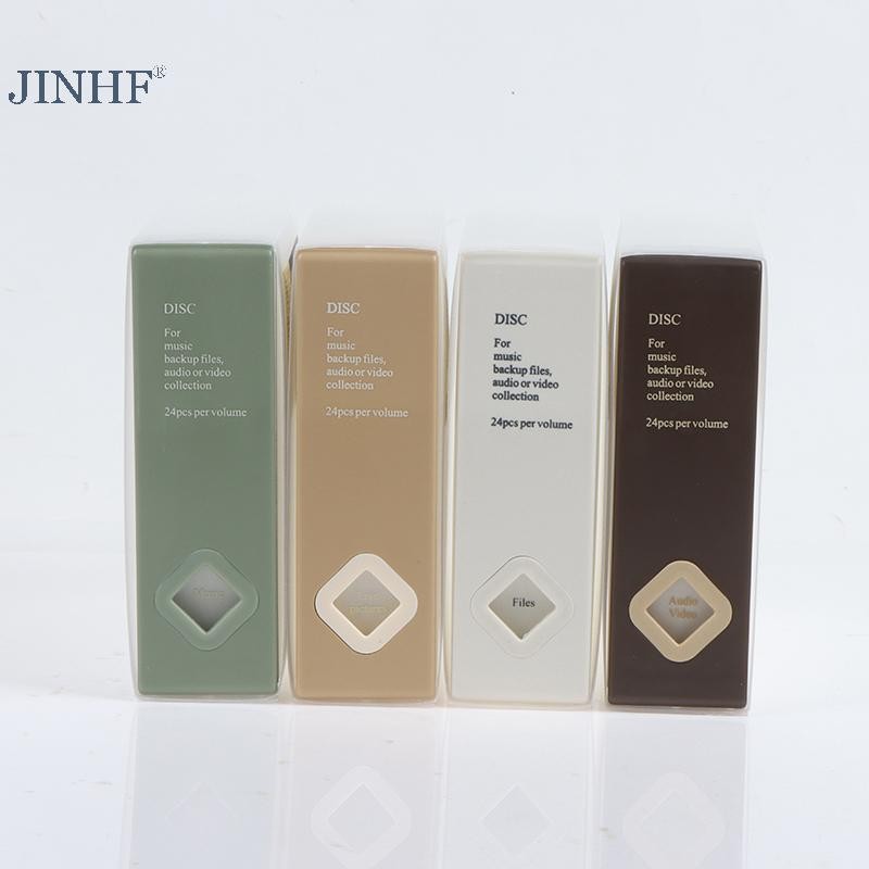 Jinhf 24 Đĩa CD DVD Sắp Xếp Giá Đỡ Hộp Bảo Quản Album Cứng Hộp Dung Lượng Di Động HOT