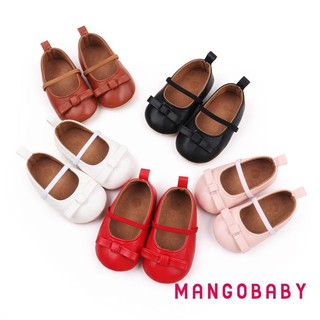 Mg-baby Girl Da PU Đế Bằng Trẻ Sơ Sinh Nơ Walker Cũi Giày Cho Tiệc Lễ Hội Tắm Cho Bé