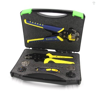 Paron Dụng cụ uốn dây chuyên nghiệp Kỹ thuật đa chức năng Thiết bị đầu cuối Ratcheting Kìm uốn Dây Strippers Bootlace Ferrule Crimper Dụng cụ đầu cuối Dây Bộ Kìm