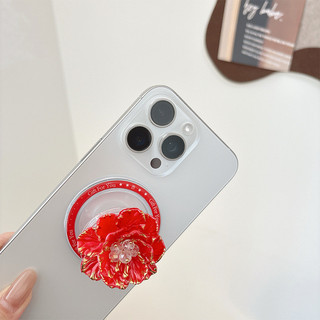 3d Màu Hoa Tròn Tròn Từ Tính Giá Đỡ Điện Thoại Cho IPhone 16 15 14 13 12 Pro Max 14 Plus Có Thể Gập Lại Pop Ring Grip Co Giãn Để Bàn Đứng P2