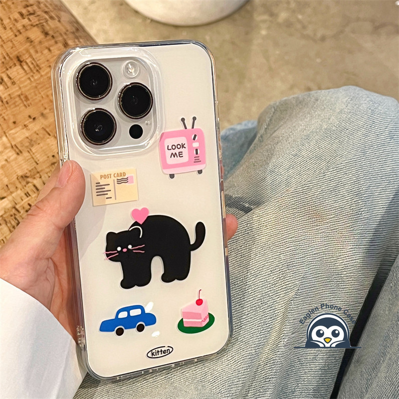 Ốp điện thoại màu trắng kem mèo hoạt hình cho Honor 400 Lite Pro 300 200 100 90 Smart 80 70 60 50 X60 Pro SE GT Power Magic 8 7 6 5 4 Pro Lite Vỏ bóng Vỏ mềm trong suốt dễ thương