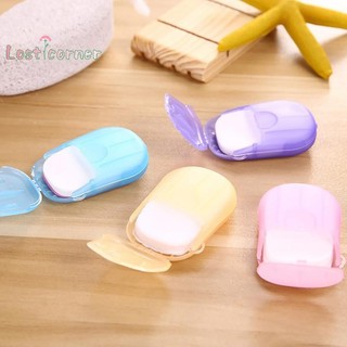 Lostcorner 1 Phòng Tắm Dùng Một Lần Xà Phòng Giấy Du Lịch Xà Phòng Giấy Rửa Tay Tắm Sạch Giấy Thơm Lát Xà Phòng Mới