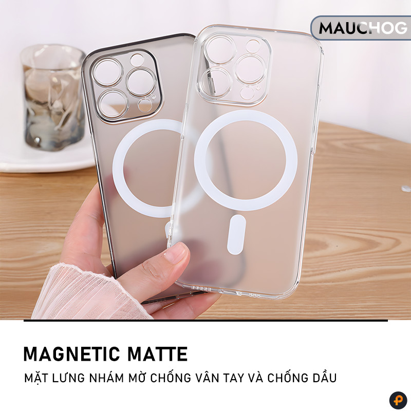 Ốp Nhám Mờ Chống Vân Tay Bảo Vệ Camera Chống Sốc Cho Điện Thoại iPhone 17 Pro Max 16 15 14 13