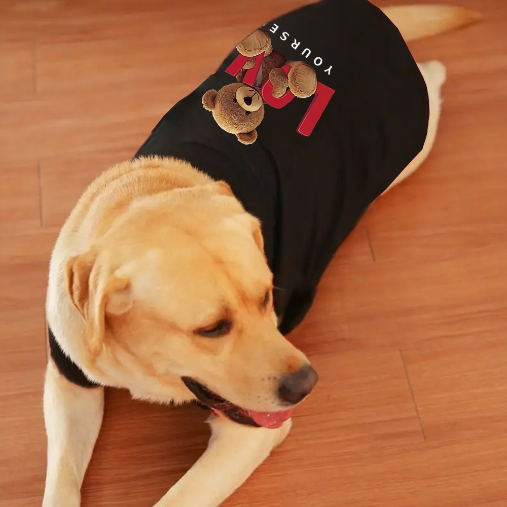 ✨ Hàng Mới Về ✨ 3xl-6xl Hoạt Hình Họa Tiết Gấu In Thoáng Khí Kích Thước Lớn Áo Vest Cho Chó Lớn Quần Áo Cho Chó
