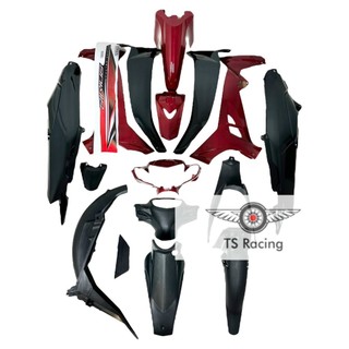 Dàn áo sirius 110 - sirius 50 - đỏ đô đen - tặng team 3 lớp