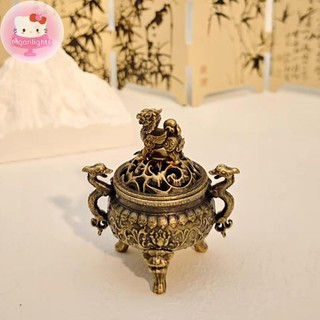 Moonlights Vintage Hợp Kim Hương Đốt Dính Giá Đỡ Ba Chân Rỗng Ra Gỗ Đàn Hương Đốt Trà Lễ Trang Trí Nhà Cửa EN