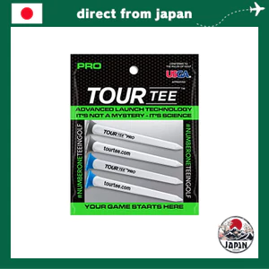 LITE Tour Tee Pro – Xanh dương/Xám (Gói 4 cái, tee golf nhựa tái chế)