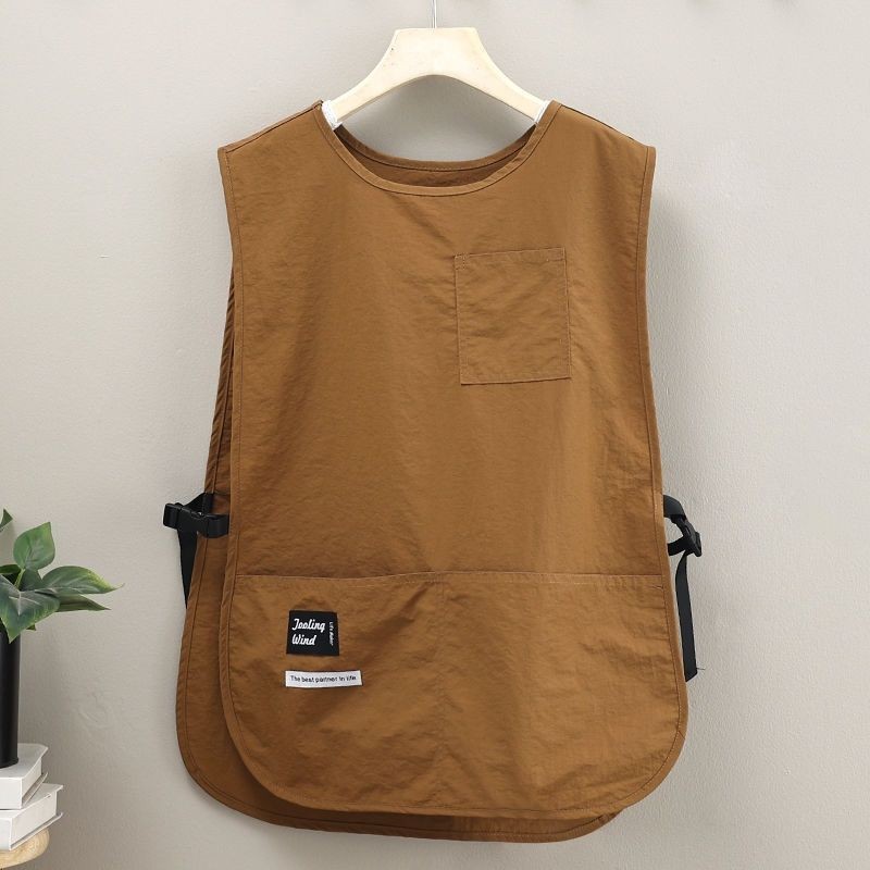 Tạp dề sáng tạo Áo Vest chống thấm nước Phong cách nấu ăn nhà bếp Quần yếm tiệm cắt tóc cà phê