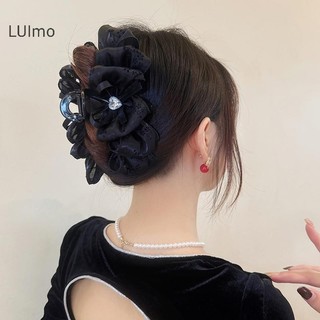 Luimo Thời Trang Kim Cương Giả Nơ Kẹp Tính Khí Pháp Vuốt Kẹp Phụ Kiện Tóc SBS