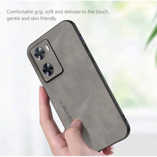 Oppo A57 CPH2387 A57S CPH2473 A57E CPH2387 A77 CPH2385 A77S Da cừu cao cấp, làm bằng vỏ cứng thân thiện với da, vỏ điện thoại chống rơi và hấp thụ sốc
