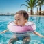 PS1 Bơi Sơ Sinh Vòng Cổ Bơm Hơi Phù Hợp Với Trẻ Sơ Sinh 0-12 Tháng Tuổi Đôi Túi Khí Bơi SP1