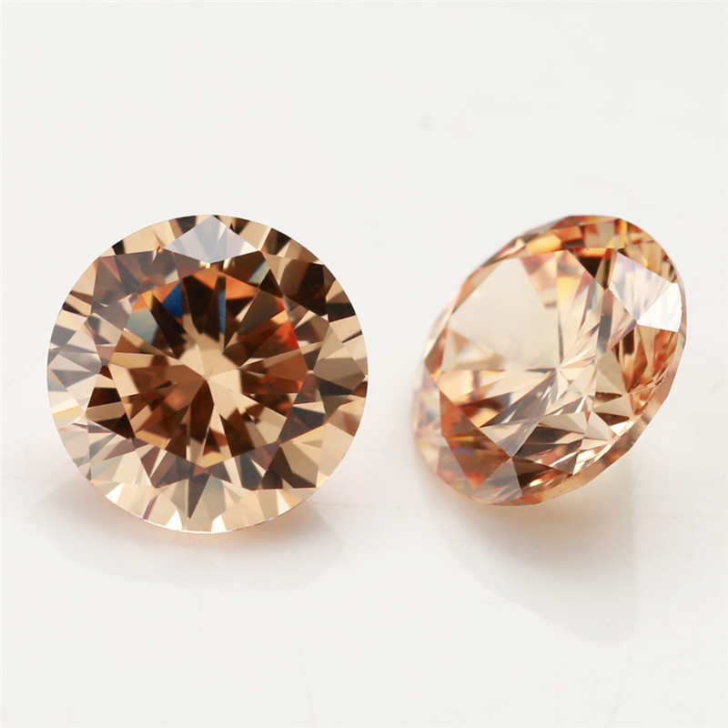 Tròn cắt CZ 4mm - 10mm từ đá Cubic Zirconia, bộ 15/30 viên cho trang sức DIY