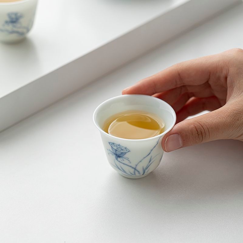 ✨Bộ ấm trà phong cách Trung Quốc có giá trị cao Một nồi Hai cốc Du lịch Công sở Bộ trà bóng ấm trà xanh Bộ trà gốm di động
