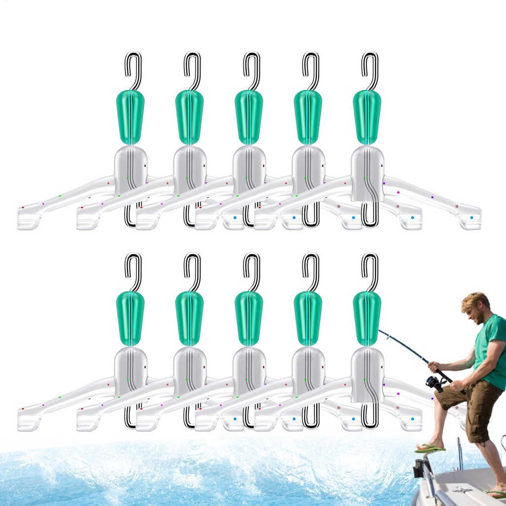 Móc Đôi Dây Câu Cá Không Gian Bifurcation 10 Miếng Dụng Cụ Câu Cá Bộ Chia Dây Phụ Mạnh Đầu Nối Không Gian Bifurcation Phụ Kiện Cho Bạn Bè Gia Đình