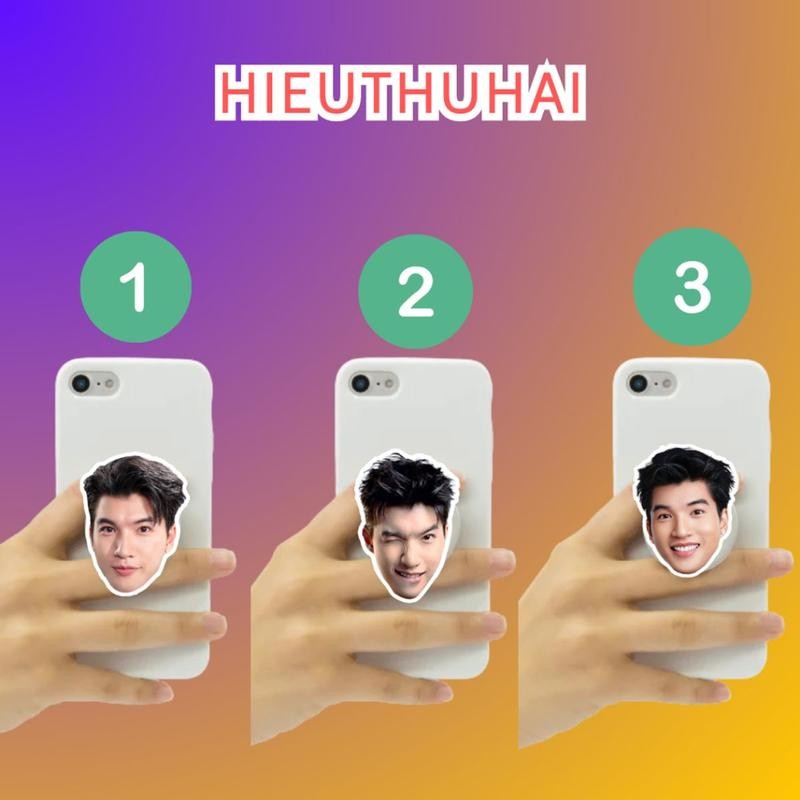Popsocket Ume Idol, giá đỡ điện thoại griptok in theo yêu cầu, mẫu có sẵn HIEUTHUHAI, Dương Domic, Quang Hùng,...