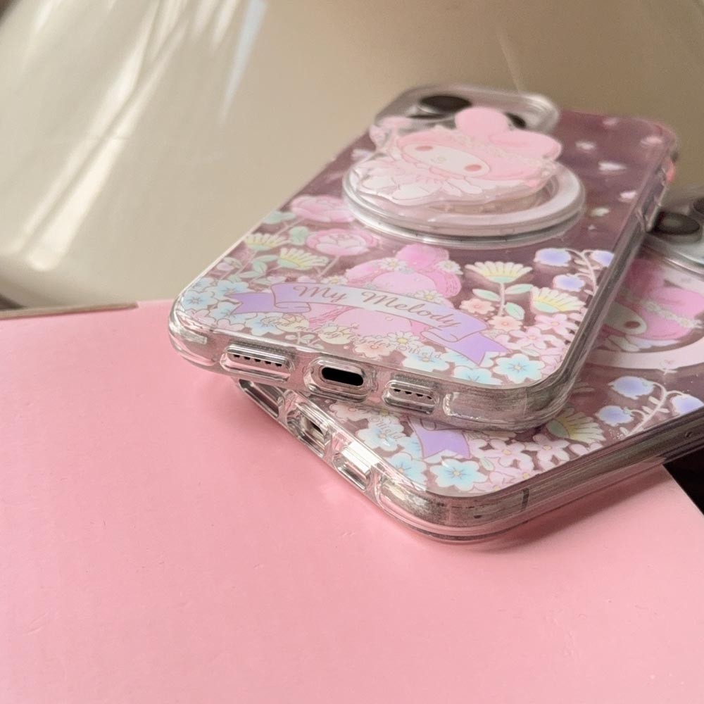 Ốp Lưng Cứng Tương Thích Với iPhone 13 13Pro 13ProMax 14 14Pro 14ProMax 15 15Pro 15ProMax 16 16Pro 16ProMax Ốp Nam Châm Họa Tiết Giai Điệu Hoa Cổ Tích