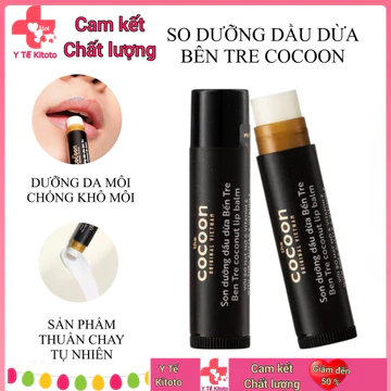 Son dưỡng dầu dừa Bến Tre Cocoon chống khô môi, nứt nẻ do thời tiết dưỡng ẩm môi 5g