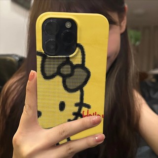Ốp lưng 2 trong 1 Hello Cat dễ thương cho Apple 16 Pro Max iPhone 15 Phim hai lớp 14 Pro 13 / 12 / 11 Pro Max 7 / 8p Xs Max Vỏ bảo vệ chống sốc