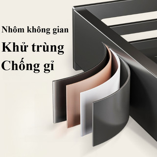 Kệ Nhà Tắm Dán Tường Chống Gỉ, Chất Liệu Nhôm Cao Cấp, Keo Dán Siêu Chắc, Để Đồ Gọn Gàng