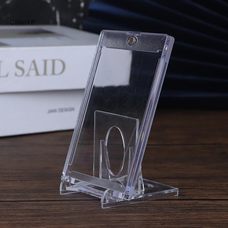 Cminyp 1 Bộ 35PT Giá Đỡ Thẻ Từ Tính Thẻ Hỗ Trợ Bảo Vệ Tay Nhựa Cứng Giao Dịch Màn Hình Hiển Thị Thể Thao Yugioh Thẻ Glory